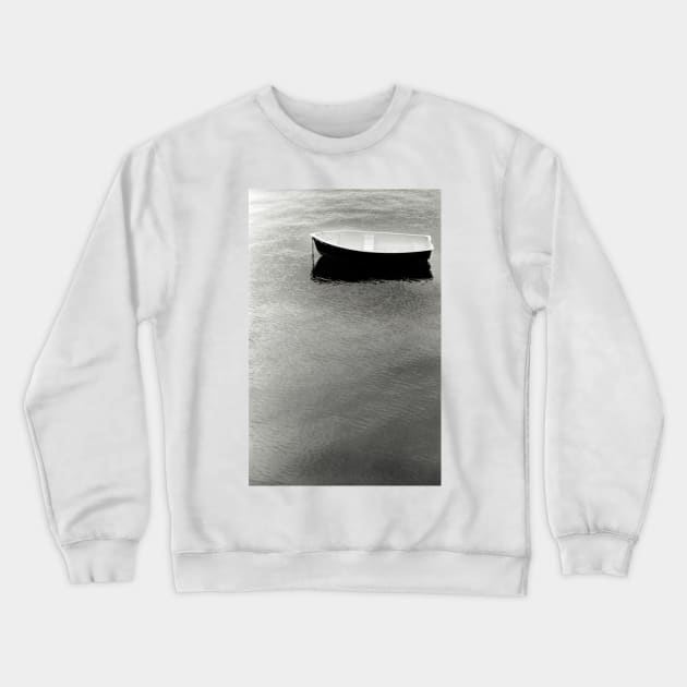 Moored boat - Beaumaris, North Wales, UK Crewneck Sweatshirt by richflintphoto